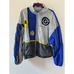 Vintage 90s IXSpa by Jamie Sadock Colorblock Windbreaker Jacket